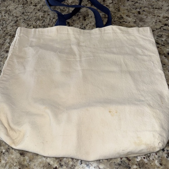 VINTAGE CLEVELAND INDIANS CANVAS TOTE BAG Wahoo Logo 1990 (4936) - Picture 8 of 9